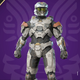 A Spartan wearing the Willow Tea armor stares off into the distance in a rendering for Halo Infinite.